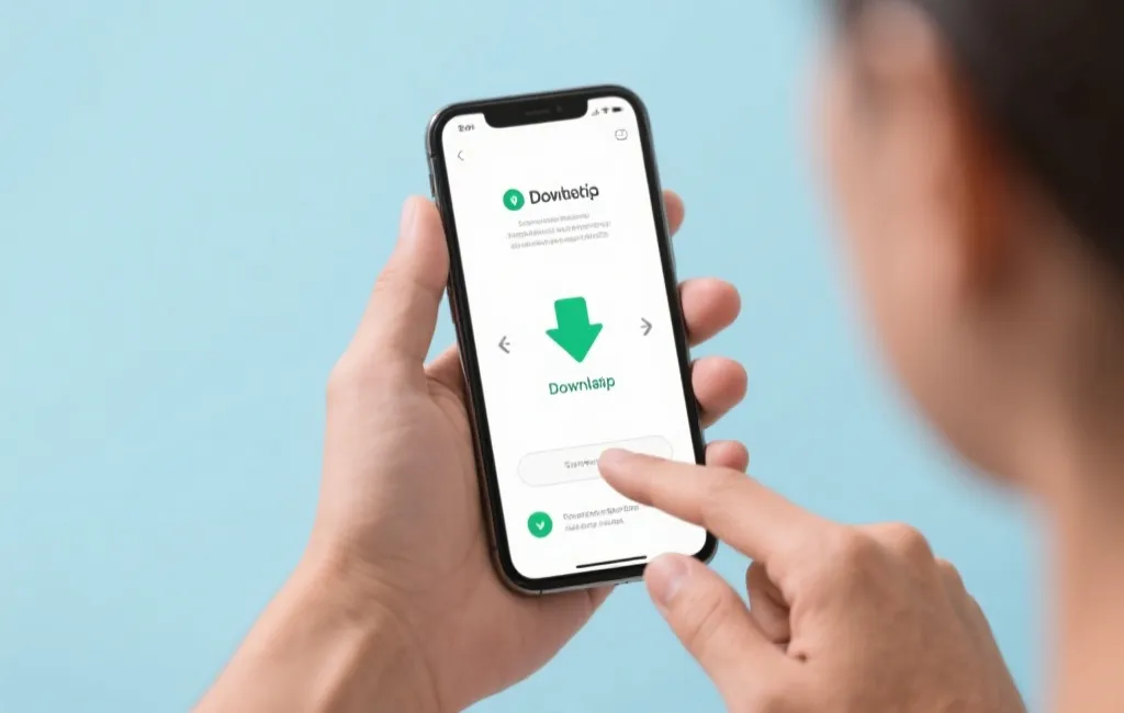 用户手机端下载应用的操作流程